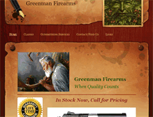 Tablet Screenshot of greenmanfirearms.com